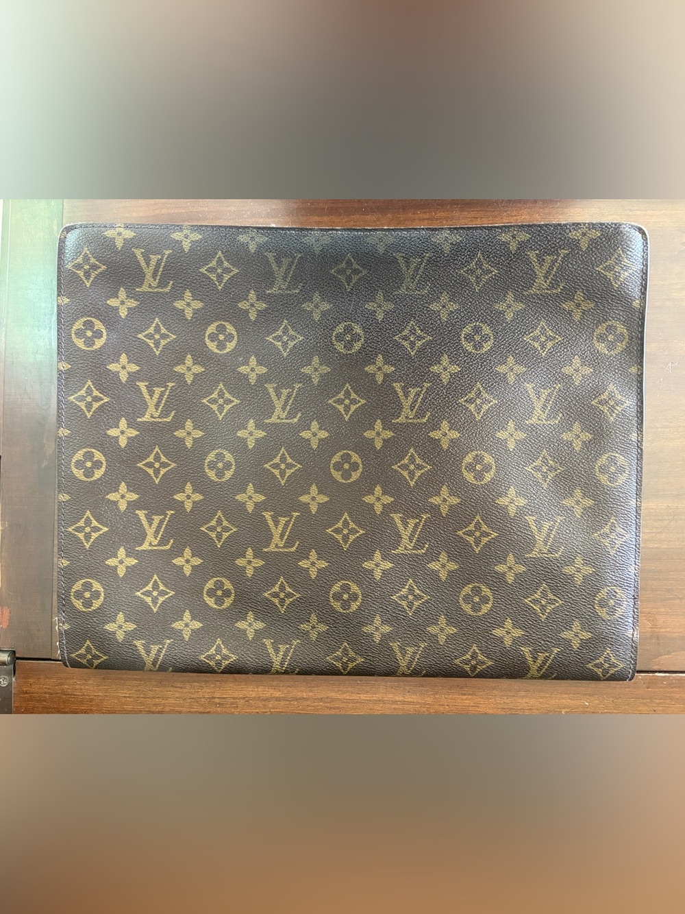 Louis Vuitton Monogram Porte Canvas Envelope Briefcase KEY INCLUDED - Picture 8 of 11